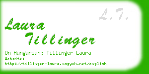 laura tillinger business card